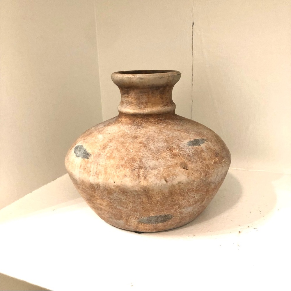 Rustic Brown Ceramic Vase